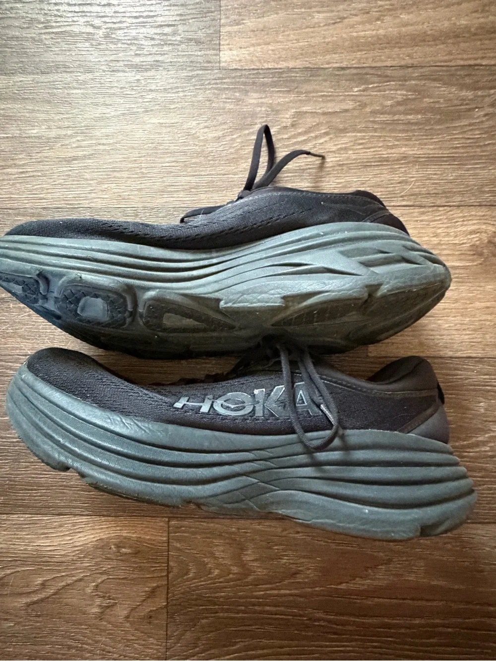 Hoka Bondi 8 Running Shoe Triple Black Size 10.5